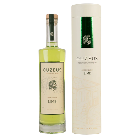 Ouzeus Anise Liqueur- Lime with Gift Box 700ML