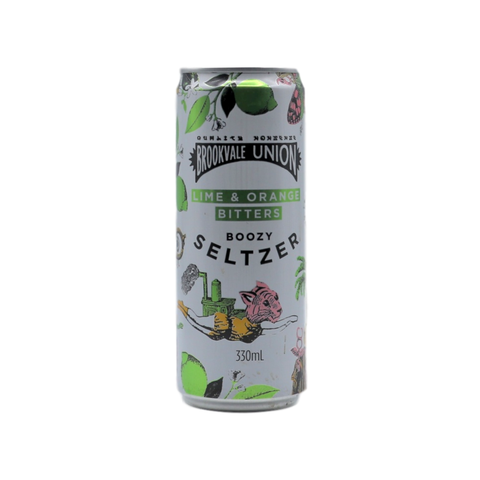 Brookvale Union Lime & Orange Bitters Seltzer 330ml 4pack
