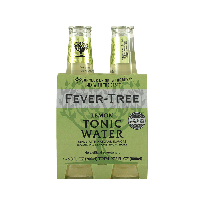 FeverTree Lemon Tonic 4x200ml The Loose Dozen Fine Wine & Spirits