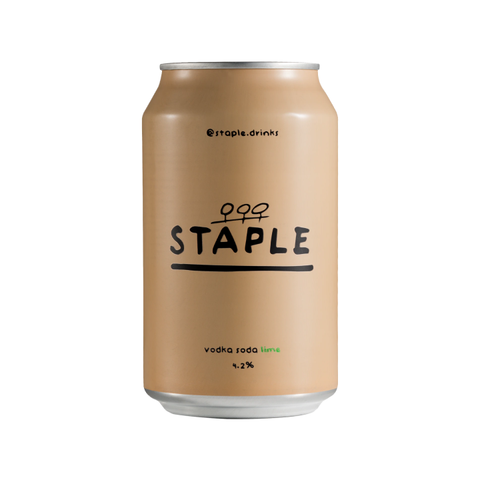 Staple Vodka Soda Lime 330ml