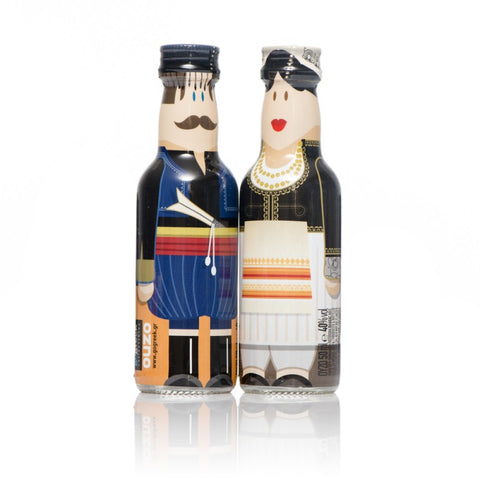 Go Greek Crete Couple Ouzo (2x50ml)