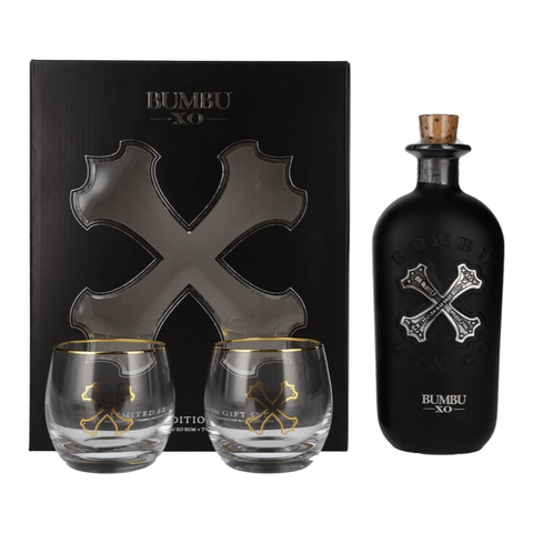 Bumbu XO Craft Rum 40% 700ml + Rock Glass Gift Set