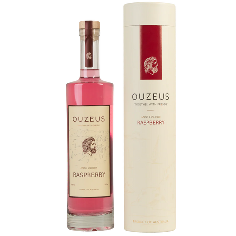 Ouzeus Anise Liqueur  Raspberry with Gift Box 700ML
