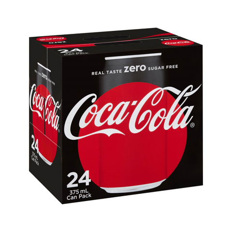 Coca Cola Zero 24pack 375ml Cans