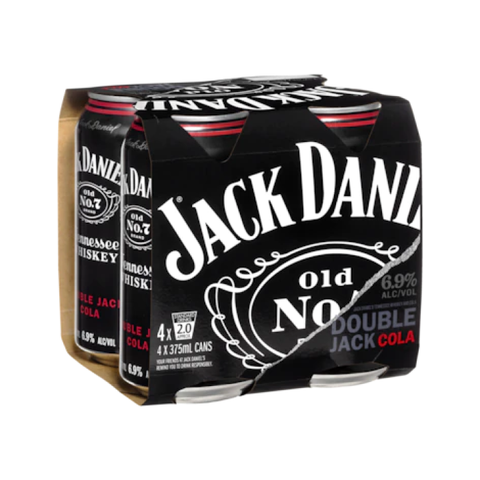 Jack Daniels Double Jack Cola 375ml 4 pack
