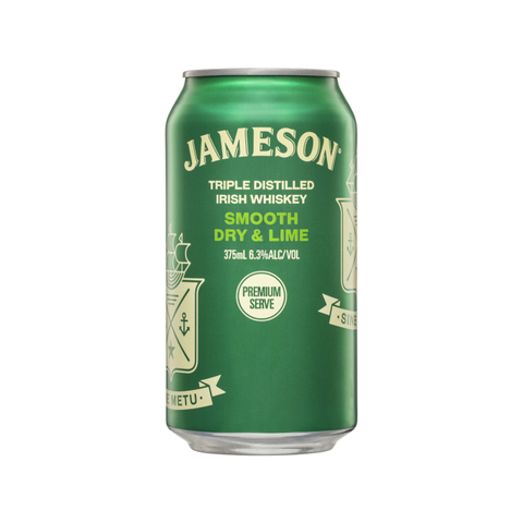 Jameson Smooth Dry & Lime 6.3% 375ml