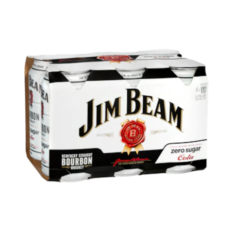 Jim Beam Cola Zero Sugar 375ml