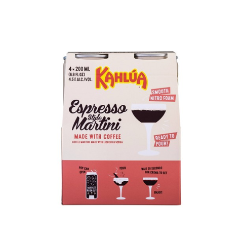 Kahlua Espresso Martini 200ml 4pack