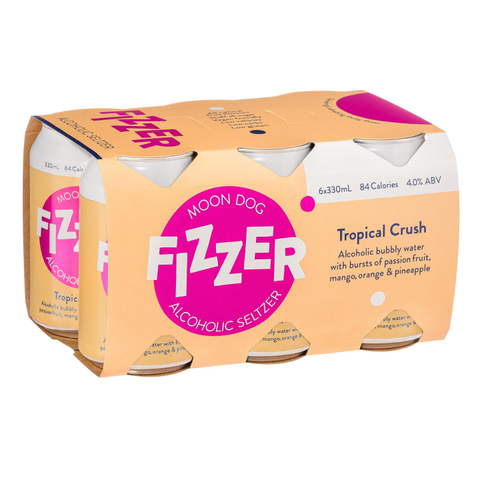 Moon Dog Fizzer Tropical Crush Seltzer 330ml 6 pack