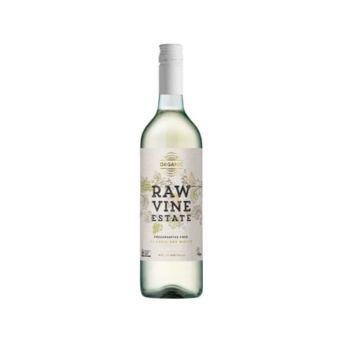 Raw Vine Organic Classic Dry White Preservative Free 750ml