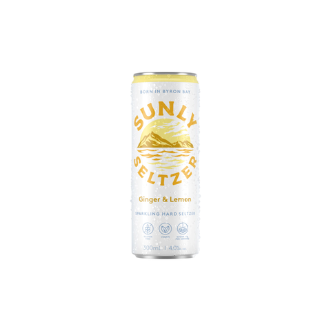 Sunly Seltzer Ginger & Lemon 300ml