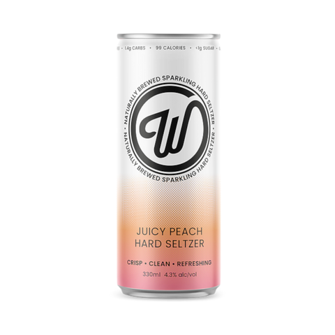 Wayward Peach Seltzer 330ml