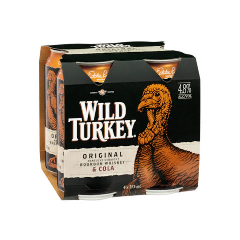 Wild Turkey Cola 4.8% 375ml 4pack
