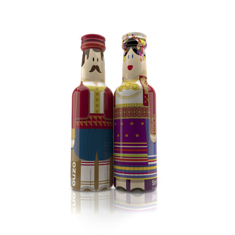 Go Greek Corfu Couple Ouzo (2x50ml)